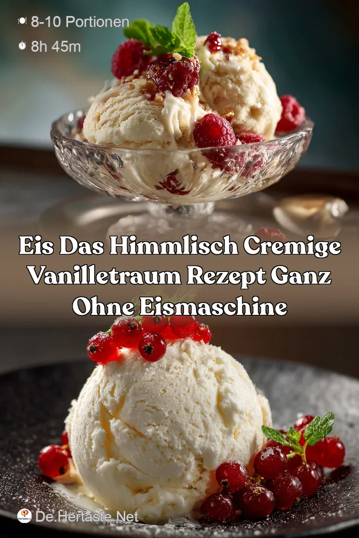 Eis Das himmlisch cremige VanilleTraum Rezept ganz ohne Eismaschine
