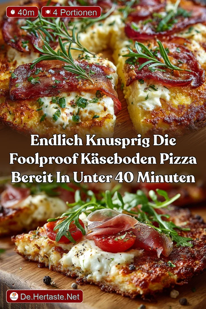 Endlich knusprig Die foolproof K&auml;seboden Pizza bereit in unter 40 Minuten