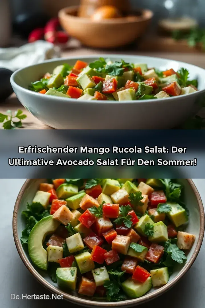 Erfrischender Mango Rucola Salat: Der ultimative Avocado Salat f&uuml;r den Sommer!