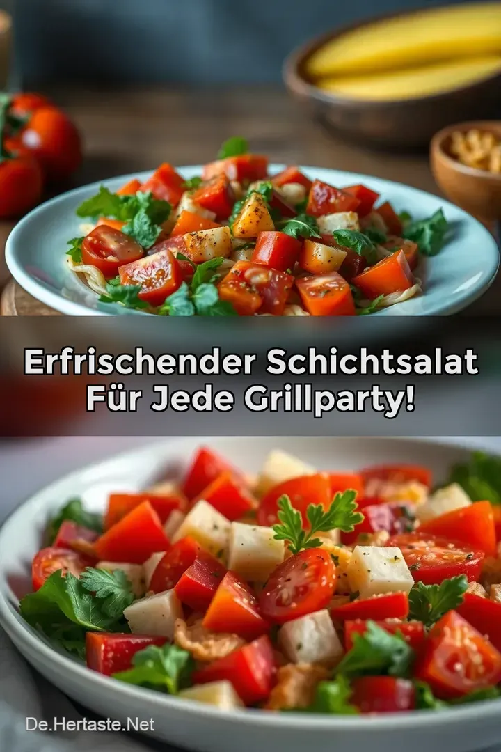 Erfrischender Schichtsalat f&uuml;r jede Grillparty!