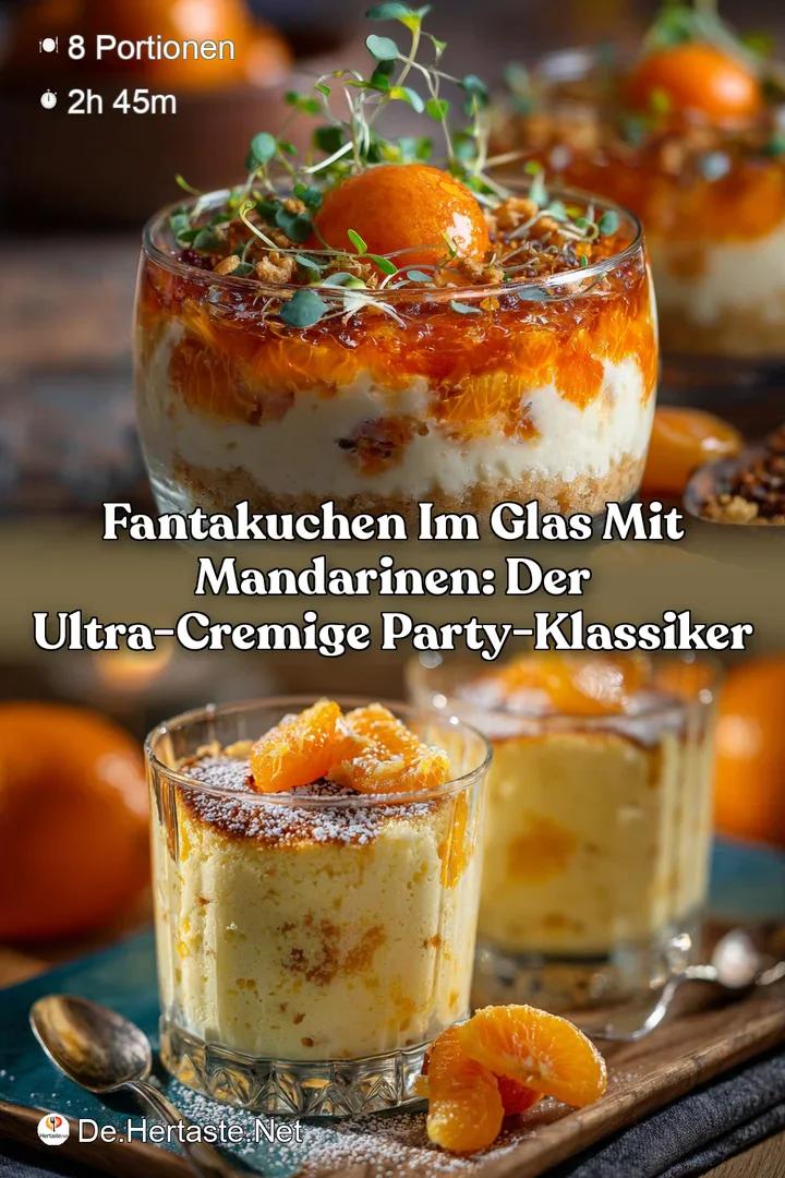 Fantakuchen im Glas mit Mandarinen: Der ultra-cremige Party-Klassiker