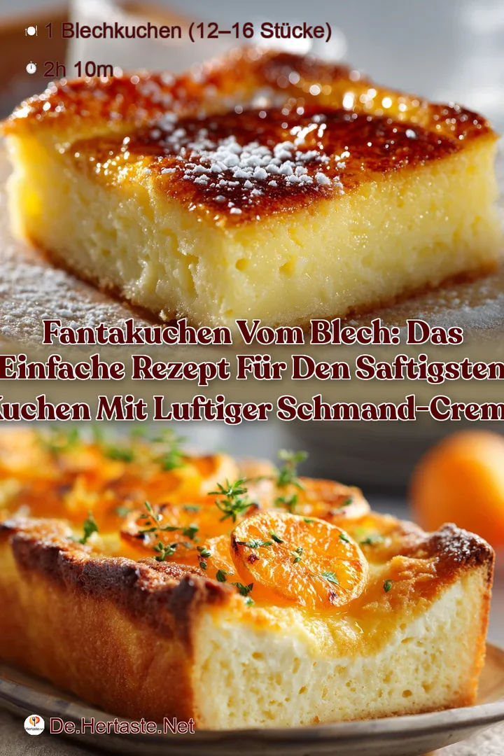 Fantakuchen vom Blech: Das einfache Rezept f&uuml;r den saftigsten Kuchen mit luftiger Schmand-Creme