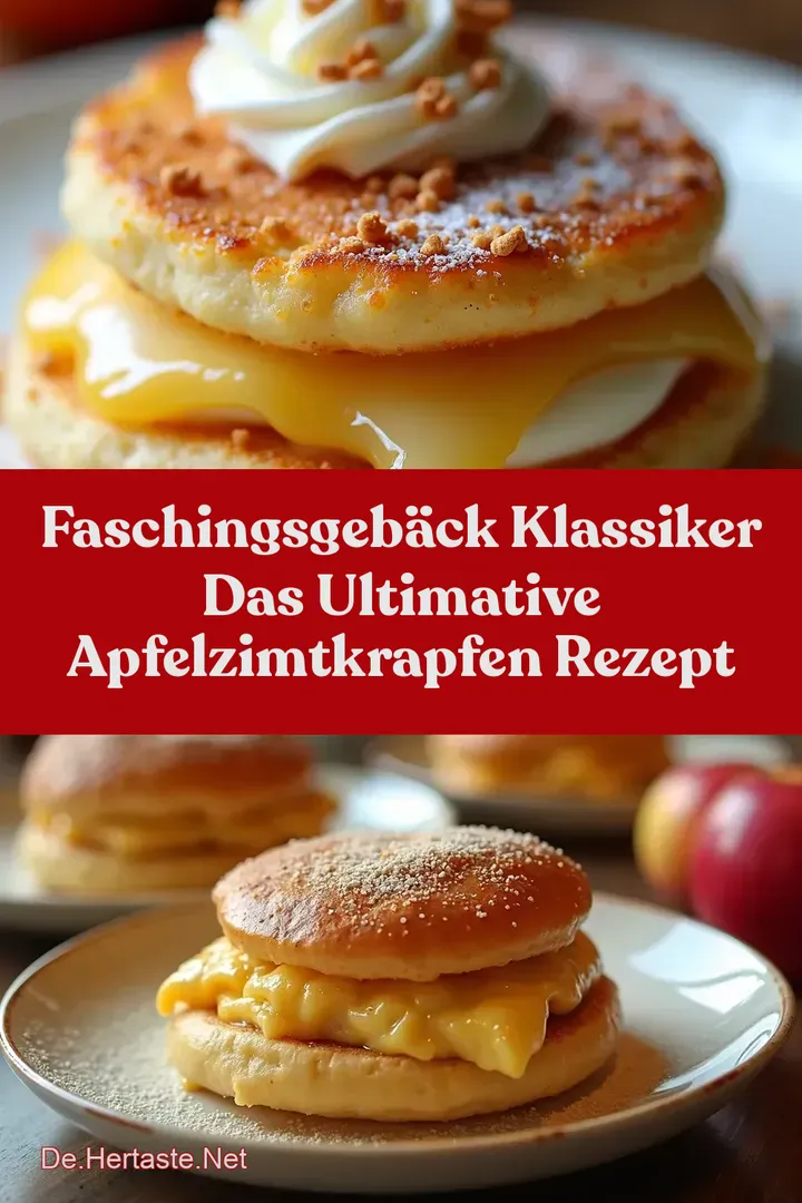Faschingsgeb&auml;ck Klassiker Das Ultimative ApfelZimtKrapfen Rezept
