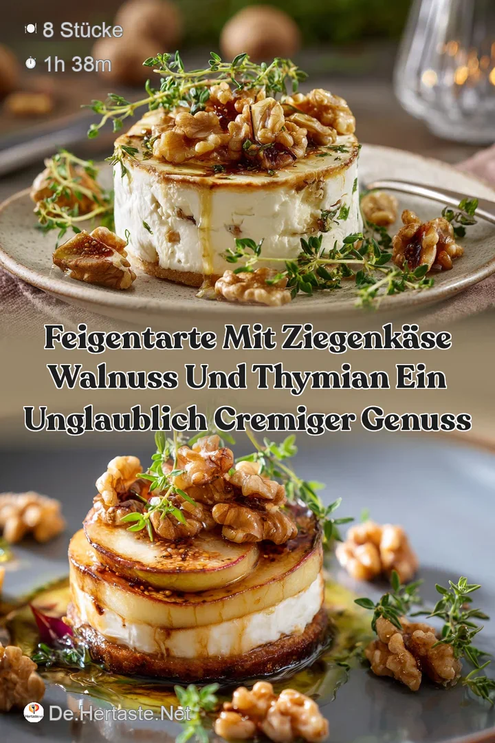 Feigentarte mit Ziegenk&auml;se Walnuss und Thymian Ein unglaublich cremiger Genuss