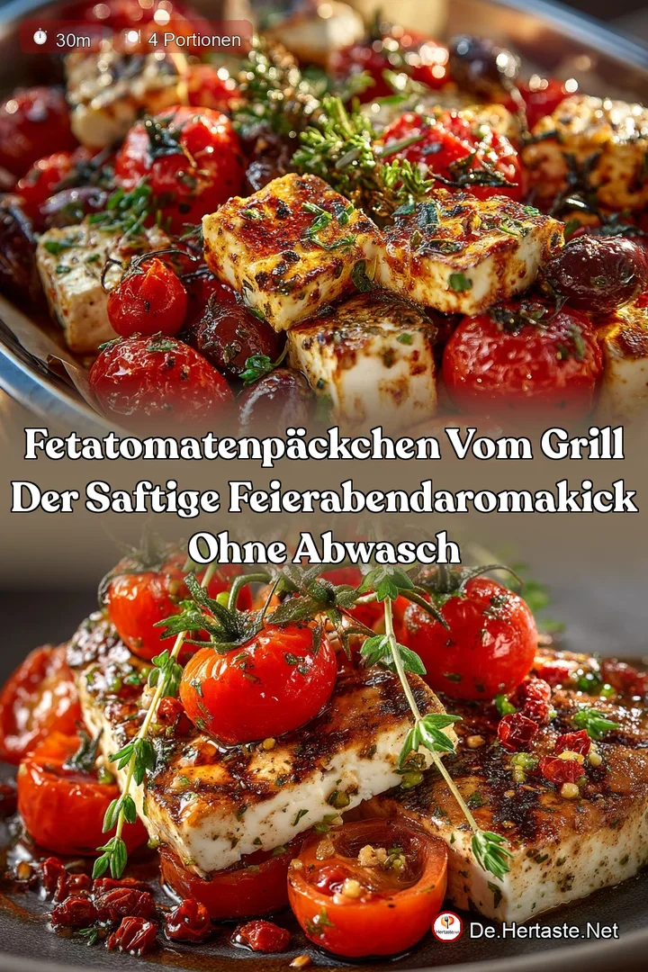 FetaTomatenP&auml;ckchen vom Grill Der saftige FeierabendAromakick ohne Abwasch