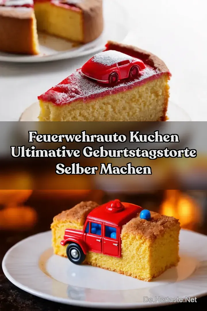 Feuerwehrauto Kuchen Ultimative Geburtstagstorte Selber Machen