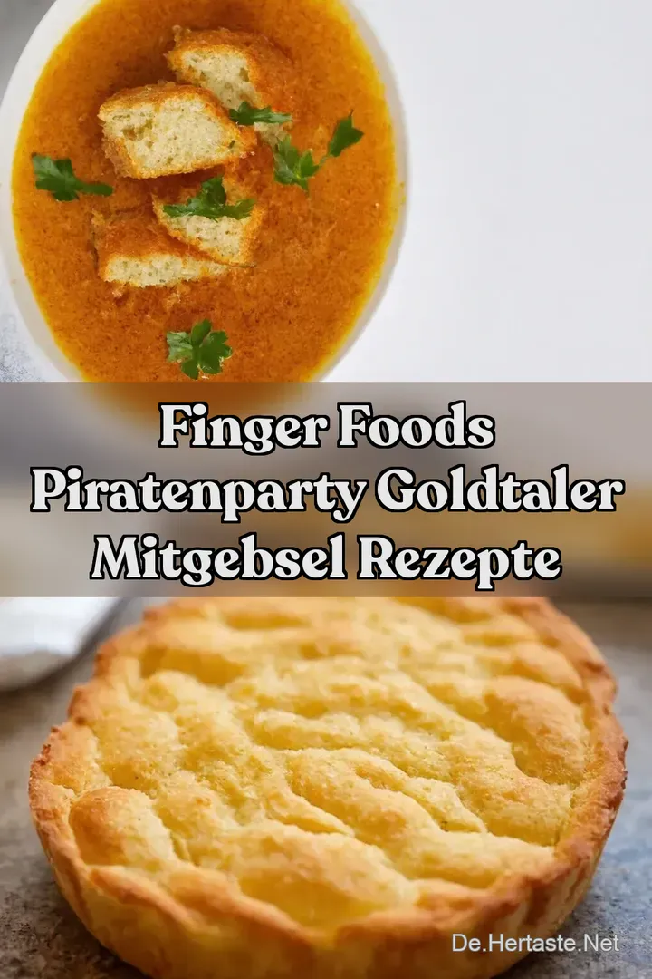 Finger Foods Piratenparty Goldtaler Mitgebsel Rezepte