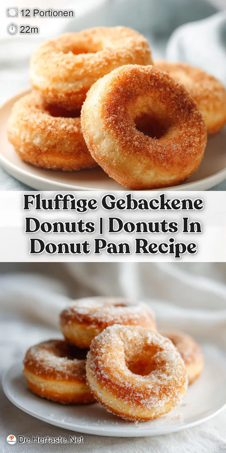 Close-up of a fluffy baked donut with a crackled golden crust, hinting at a moist interior.