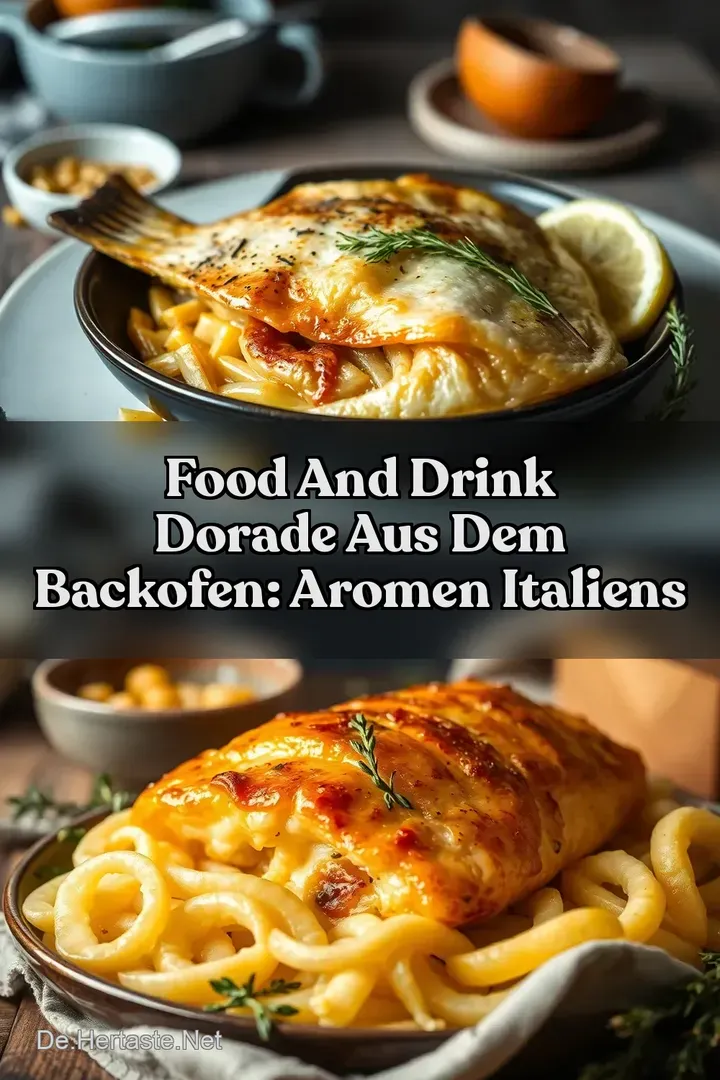 Food and Drink Dorade aus dem Backofen: Aromen Italiens