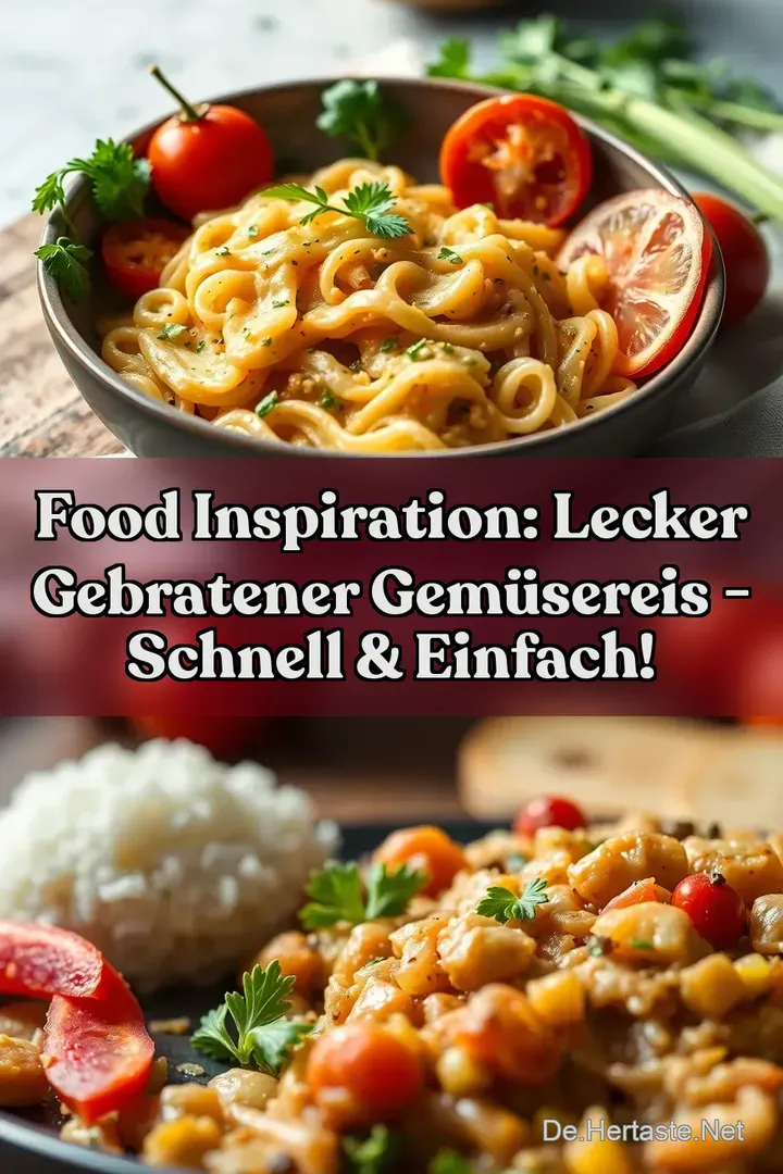 Food Inspiration: Lecker Gebratener Gem&uuml;sereis - Schnell & Einfach!