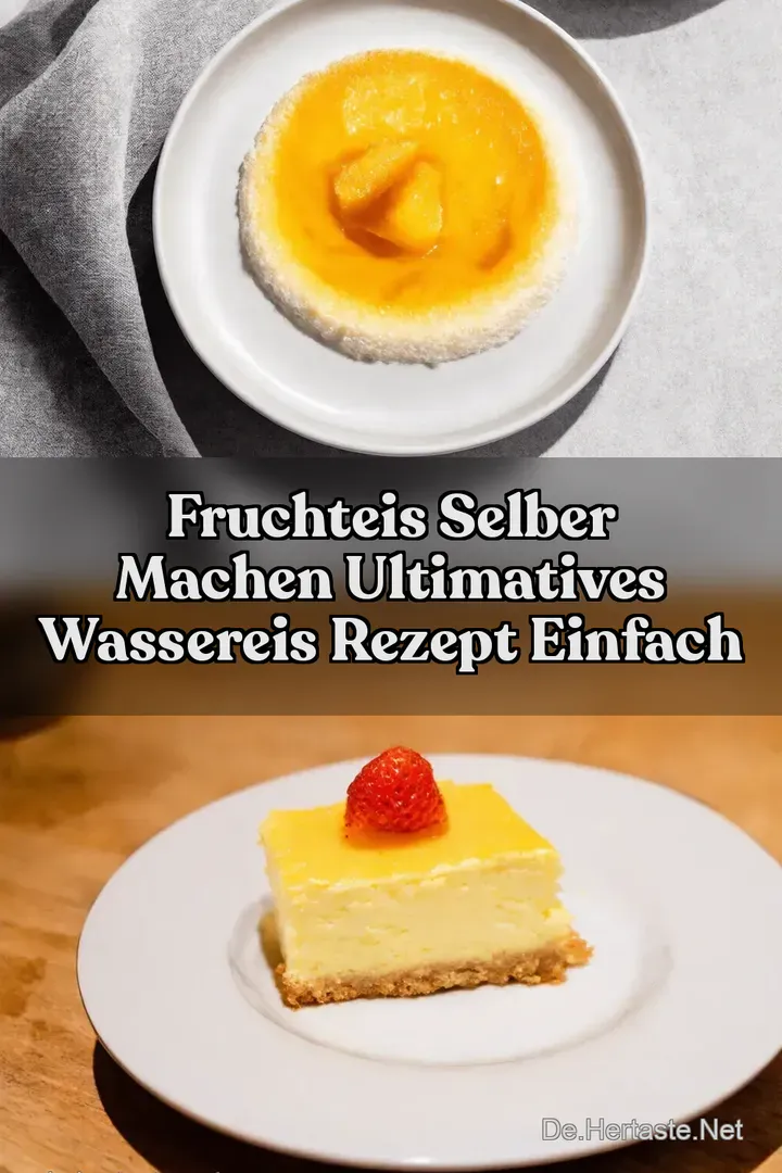 Fruchteis Selber Machen Ultimatives Wassereis Rezept Einfach
