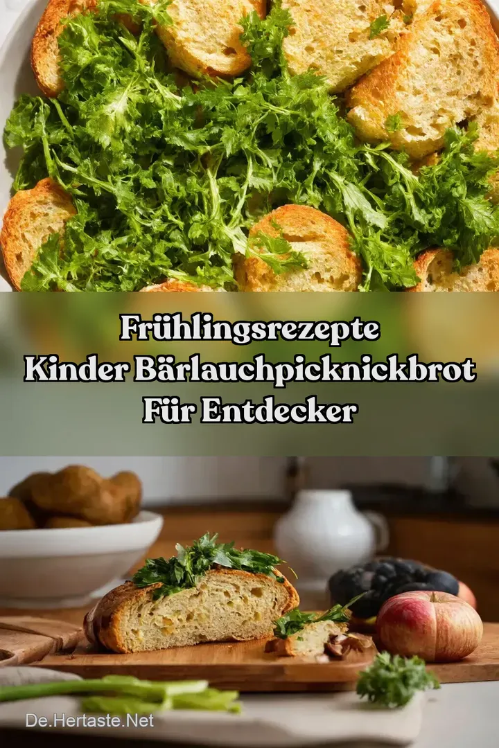 Fr&uuml;hlingsrezepte Kinder B&auml;rlauchPicknickbrot f&uuml;r Entdecker