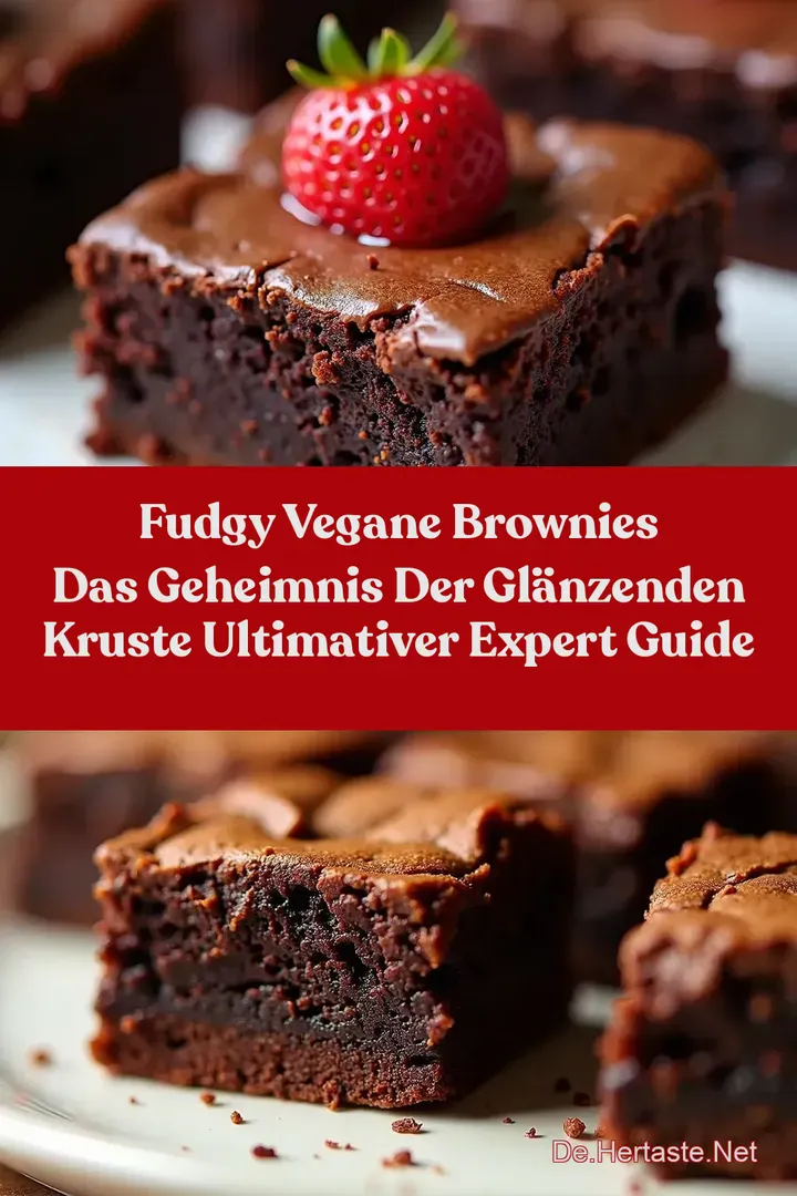 Fudgy Vegane Brownies Das Geheimnis der Gl&auml;nzenden Kruste Ultimativer Expert Guide