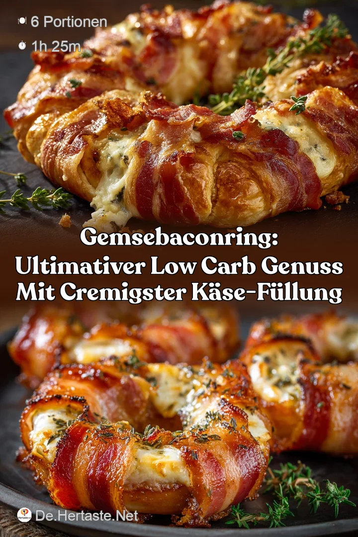 GemseBaconRing: Ultimativer Low Carb Genuss mit cremigster K&auml;se-F&uuml;llung