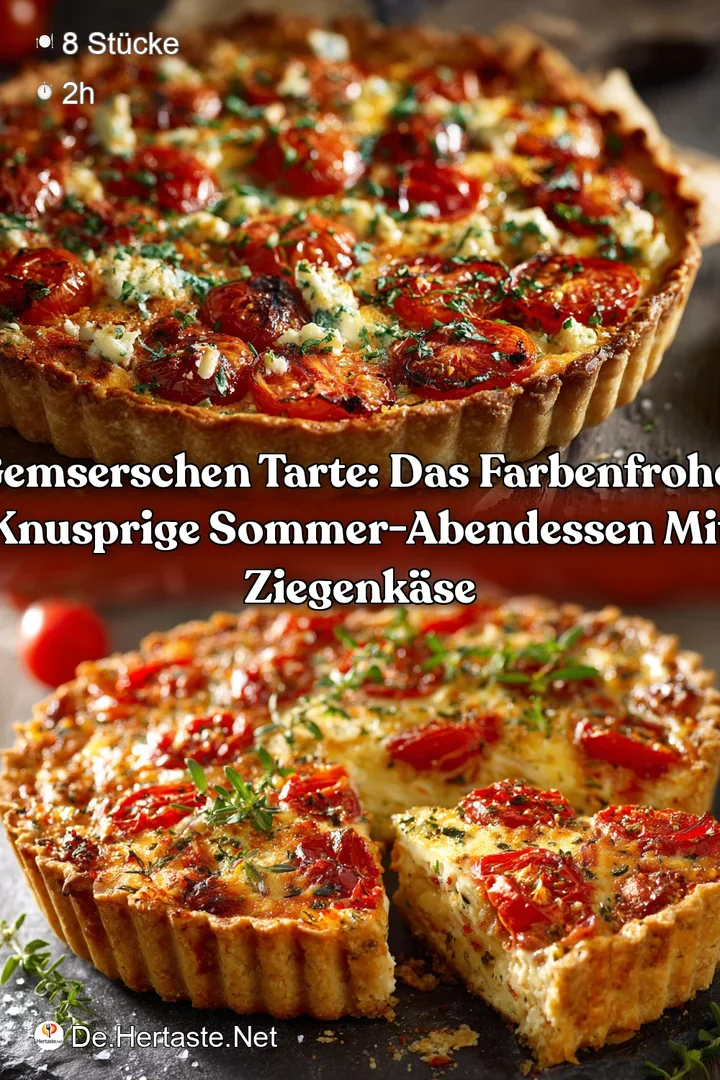 Gemserschen Tarte: Das farbenfrohe knusprige Sommer-Abendessen mit Ziegenk&auml;se