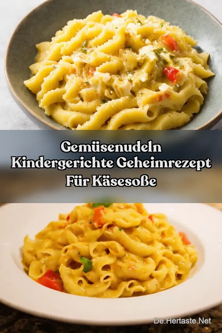 Gem&uuml;seNudeln Kindergerichte Geheimrezept f&uuml;r K&auml;seso&szlig;e
