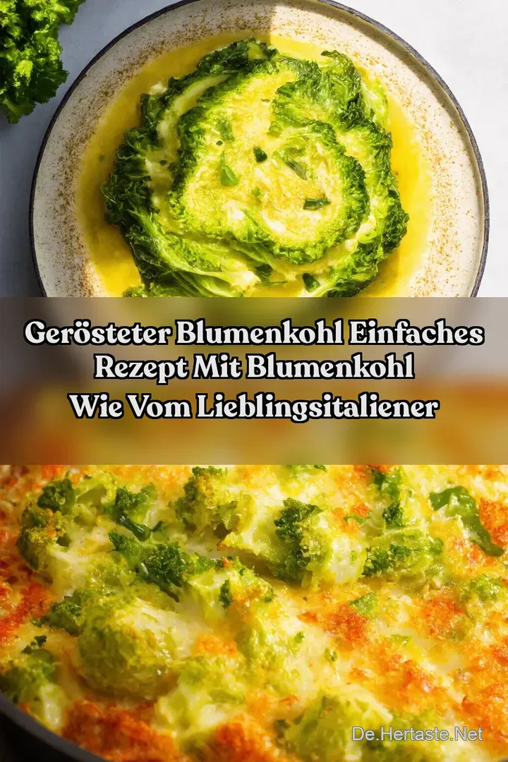 Ger&ouml;steter Blumenkohl Einfaches Rezept mit Blumenkohl Wie vom Lieblingsitaliener