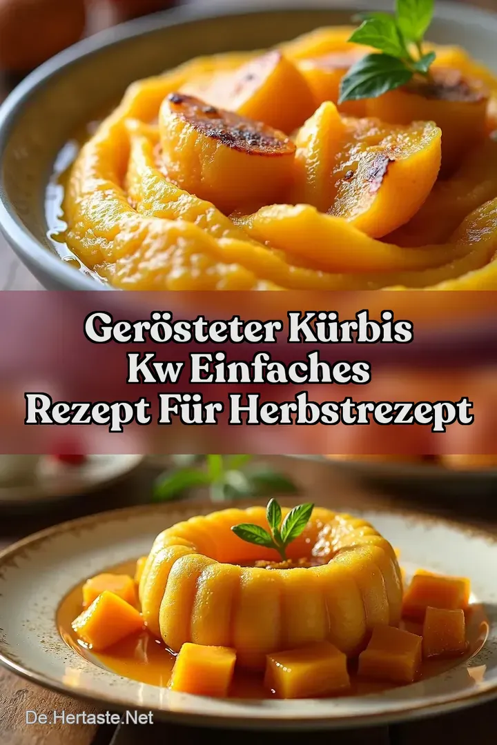 Ger&ouml;steter K&uuml;rbis kw Einfaches Rezept f&uuml;r Herbstrezept