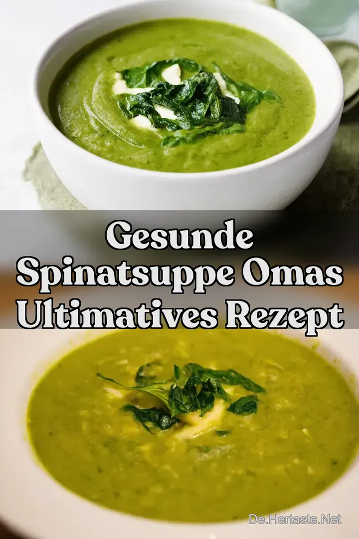 Gesunde Spinatsuppe Omas ultimatives Rezept