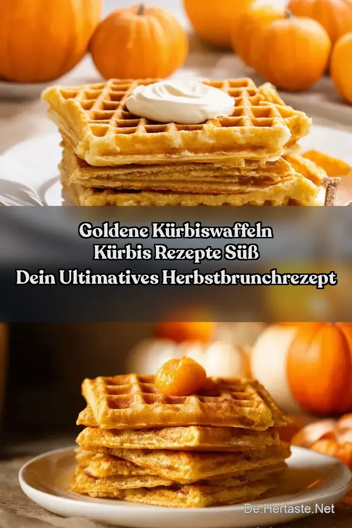 Goldene K&uuml;rbiswaffeln K&uuml;rbis Rezepte s&uuml;&szlig; Dein ultimatives HerbstBrunchRezept