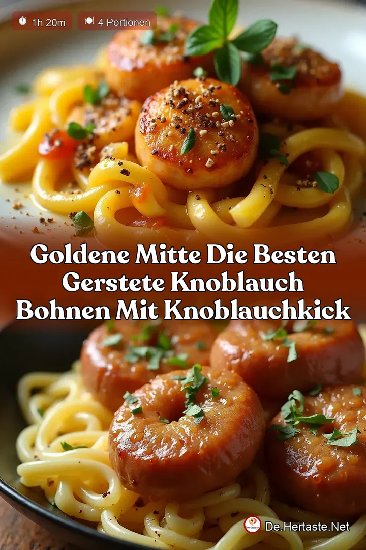 Goldene Mitte Die besten Gerstete Knoblauch Bohnen mit KnoblauchKick