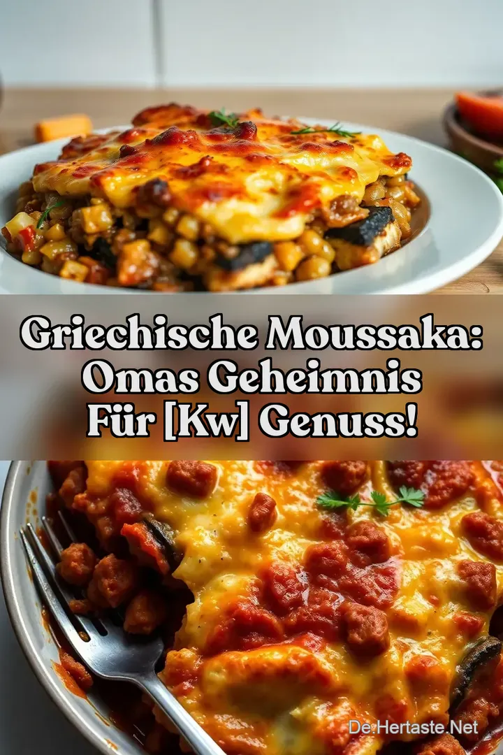 Griechische Moussaka: Omas Geheimnis f&uuml;r [kw] Genuss!