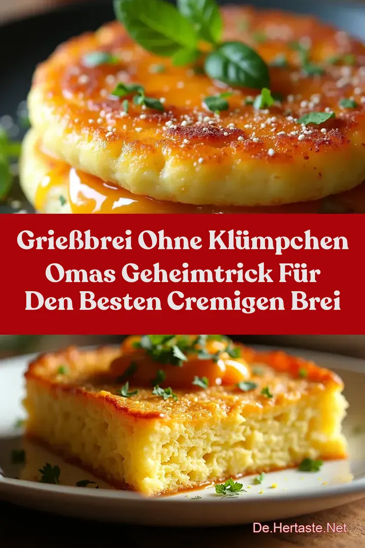 Grie&szlig;brei Ohne Kl&uuml;mpchen Omas Geheimtrick F&uuml;r Den Besten Cremigen Brei