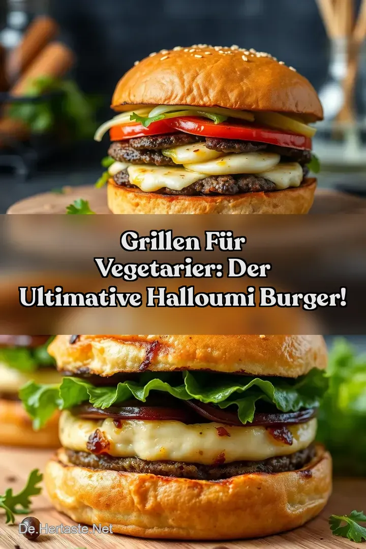 Grillen f&uuml;r Vegetarier: Der ultimative Halloumi Burger!