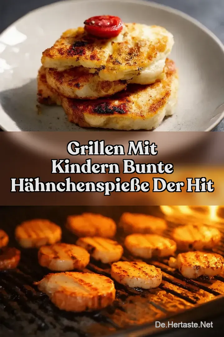 Grillen mit Kindern Bunte H&auml;hnchenspie&szlig;e DER Hit