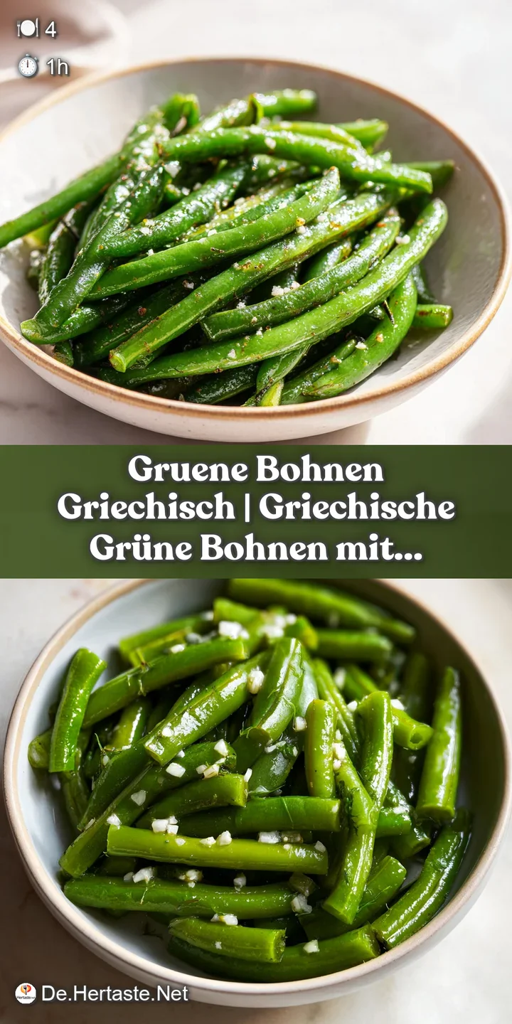 Close-up of plump green beans coated in a rustic tomato sauce, highlighting their tender texture and vibrant color.