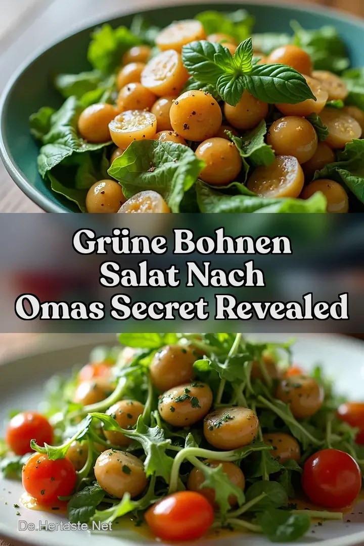 Gr&uuml;ne Bohnen Salat Nach Omas Secret Revealed