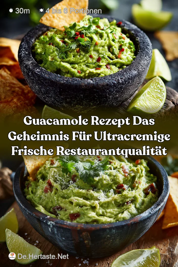 Guacamole Rezept Das Geheimnis f&uuml;r ultracremige frische RestaurantQualit&auml;t