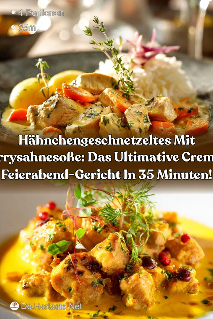 H&auml;hnchengeschnetzeltes mit CurrySahneSo&szlig;e: Das ultimative cremige Feierabend-Gericht in 35 Minuten!