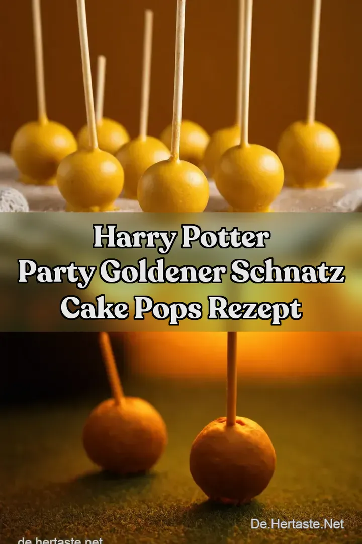 Harry Potter Party Goldener Schnatz Cake Pops Rezept