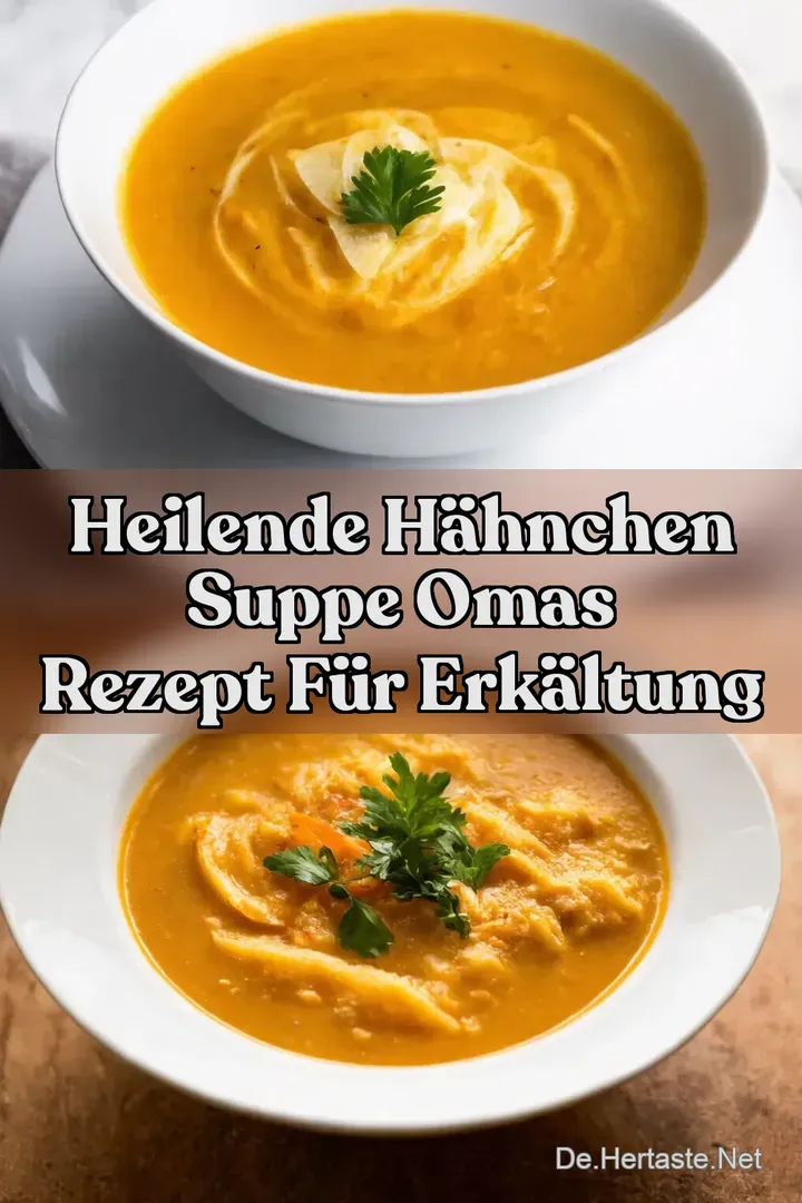 Heilende H&auml;hnchen Suppe Omas Rezept f&uuml;r Erk&auml;ltung
