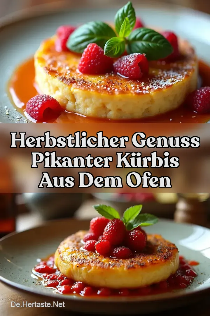 Herbstlicher Genuss Pikanter K&uuml;rbis aus dem Ofen
