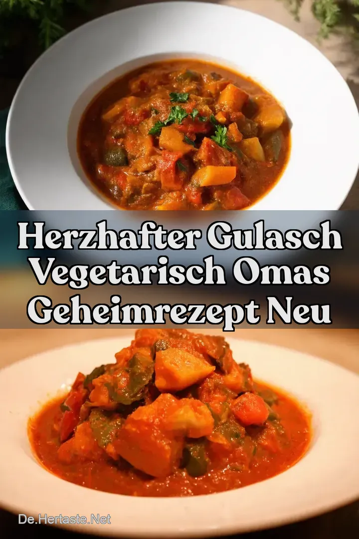 Herzhafter Gulasch Vegetarisch Omas Geheimrezept neu