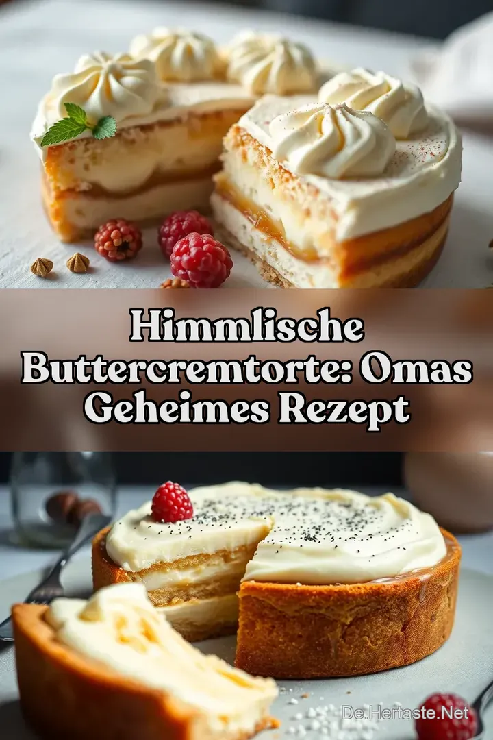 Himmlische Buttercremtorte: Omas geheimes Rezept