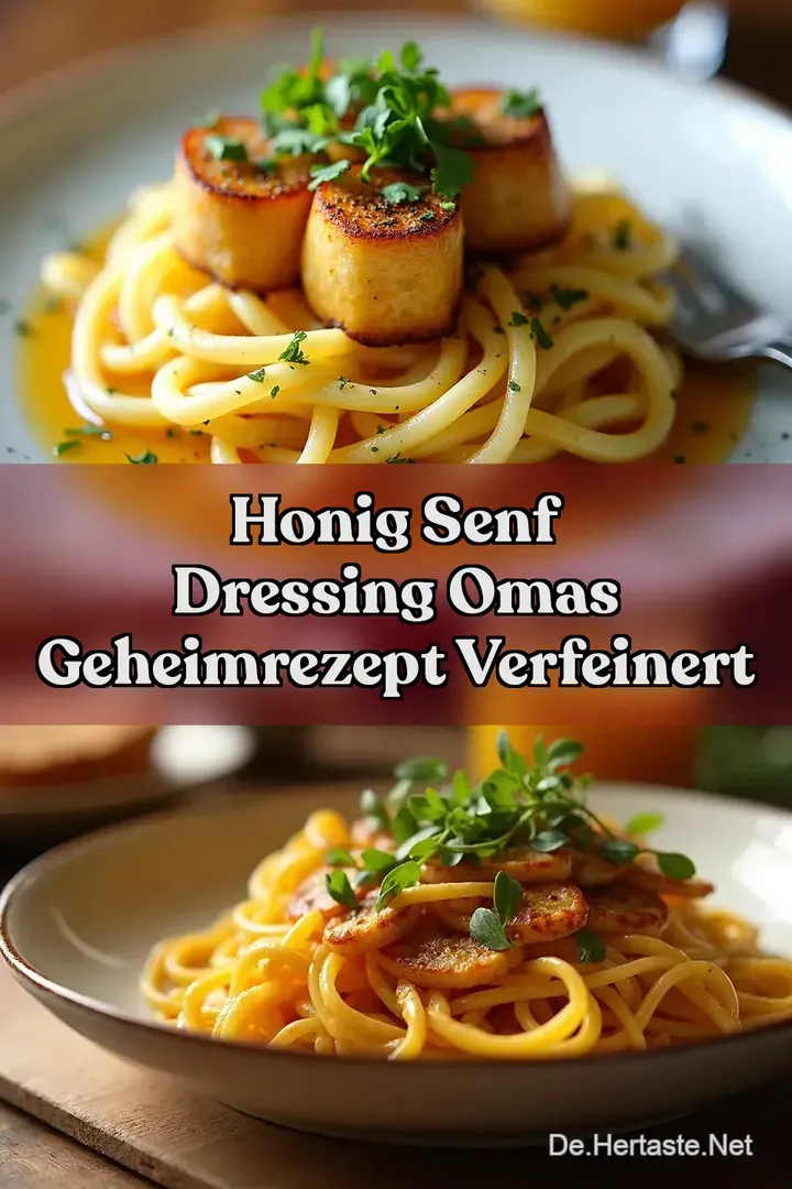 Honig Senf Dressing Omas Geheimrezept verfeinert