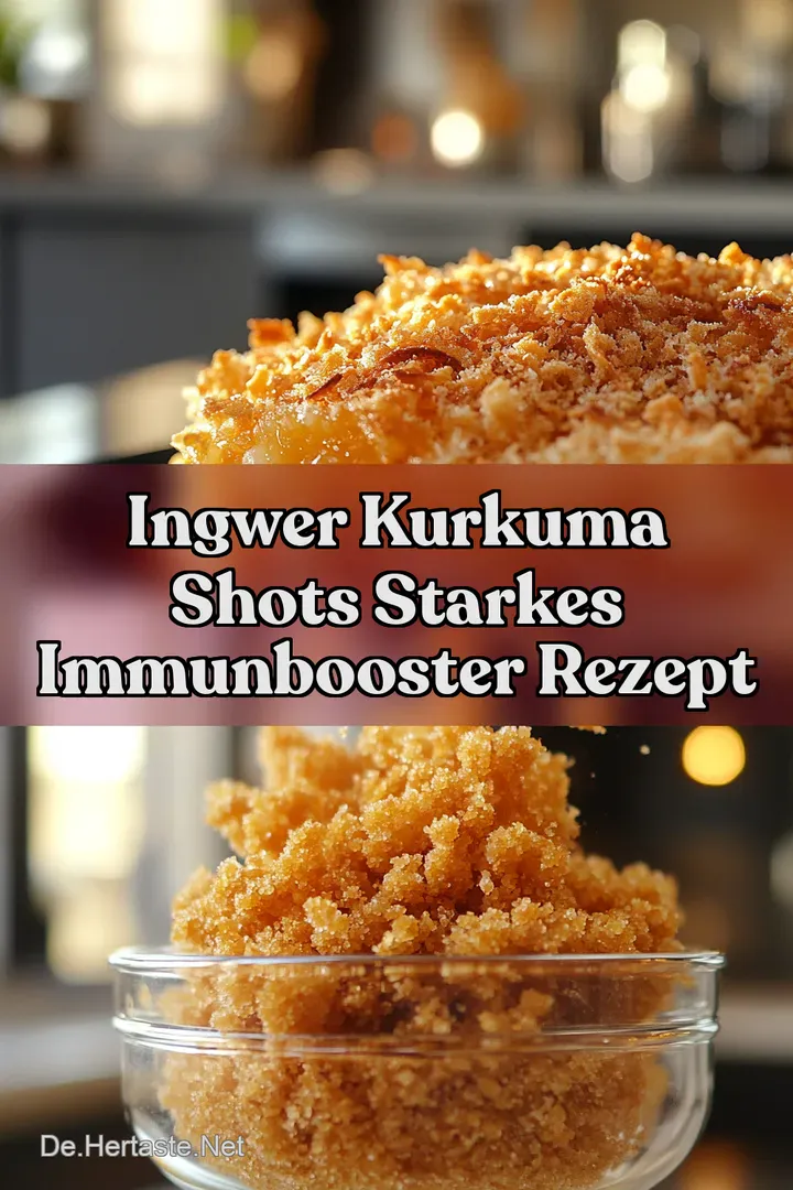 Ingwer Kurkuma Shots Starkes Immunbooster Rezept