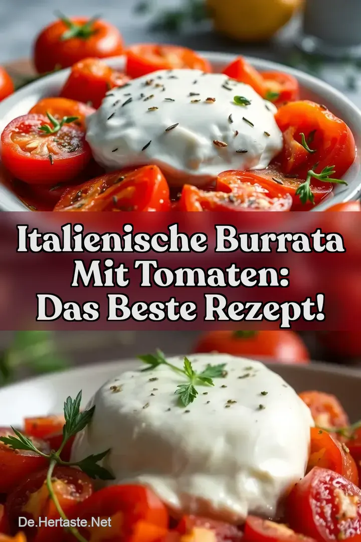 Italienische Burrata mit Tomaten: Das Beste Rezept!