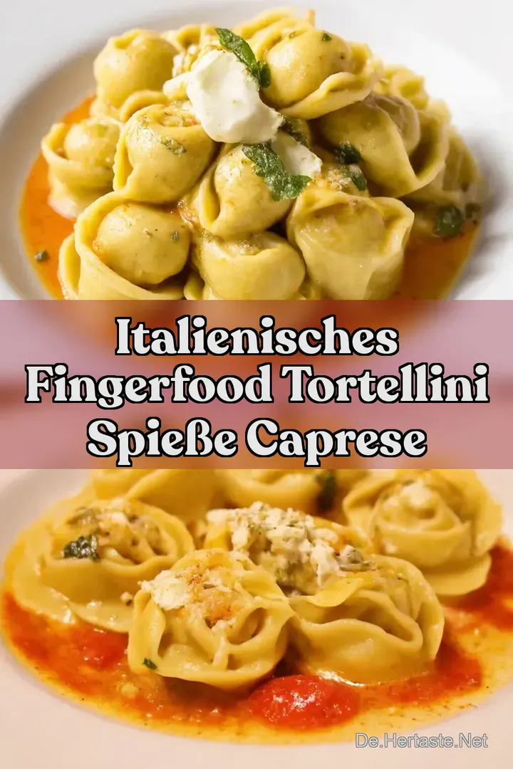 Italienisches Fingerfood Tortellini Spie&szlig;e Caprese