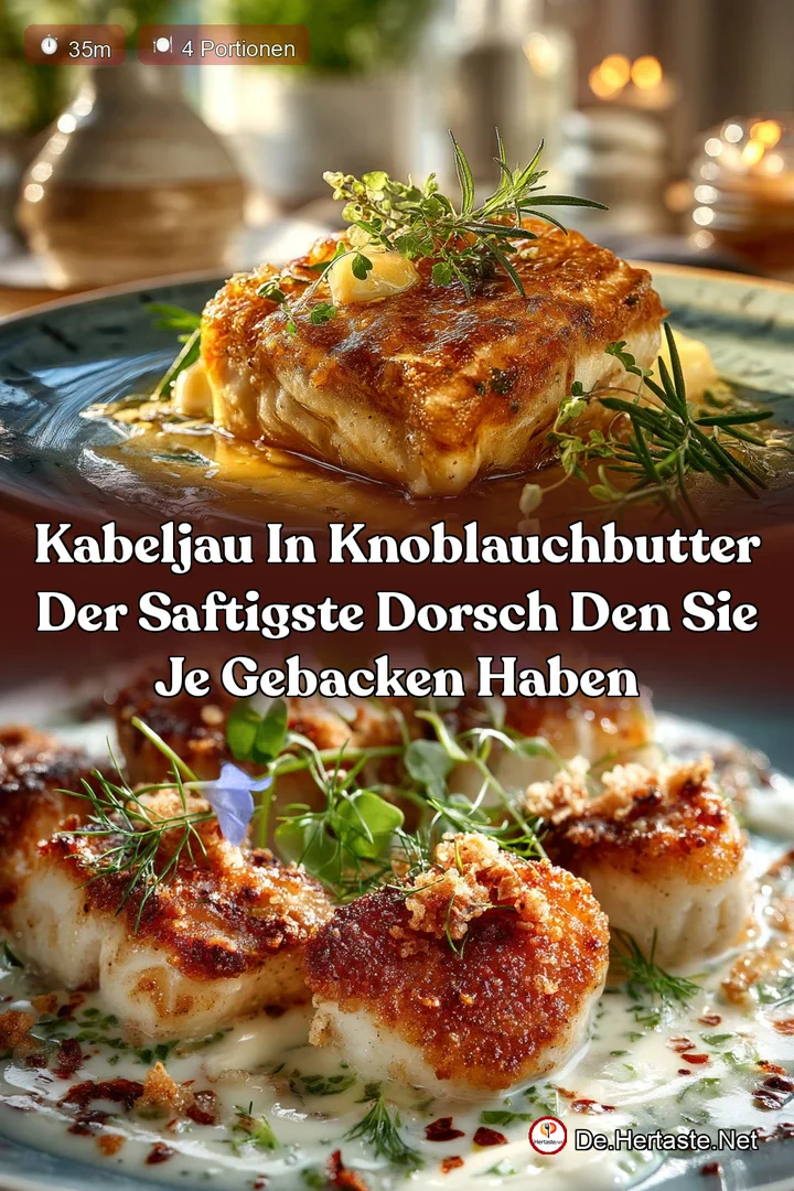 Kabeljau in Knoblauchbutter Der saftigste Dorsch den Sie je gebacken haben
