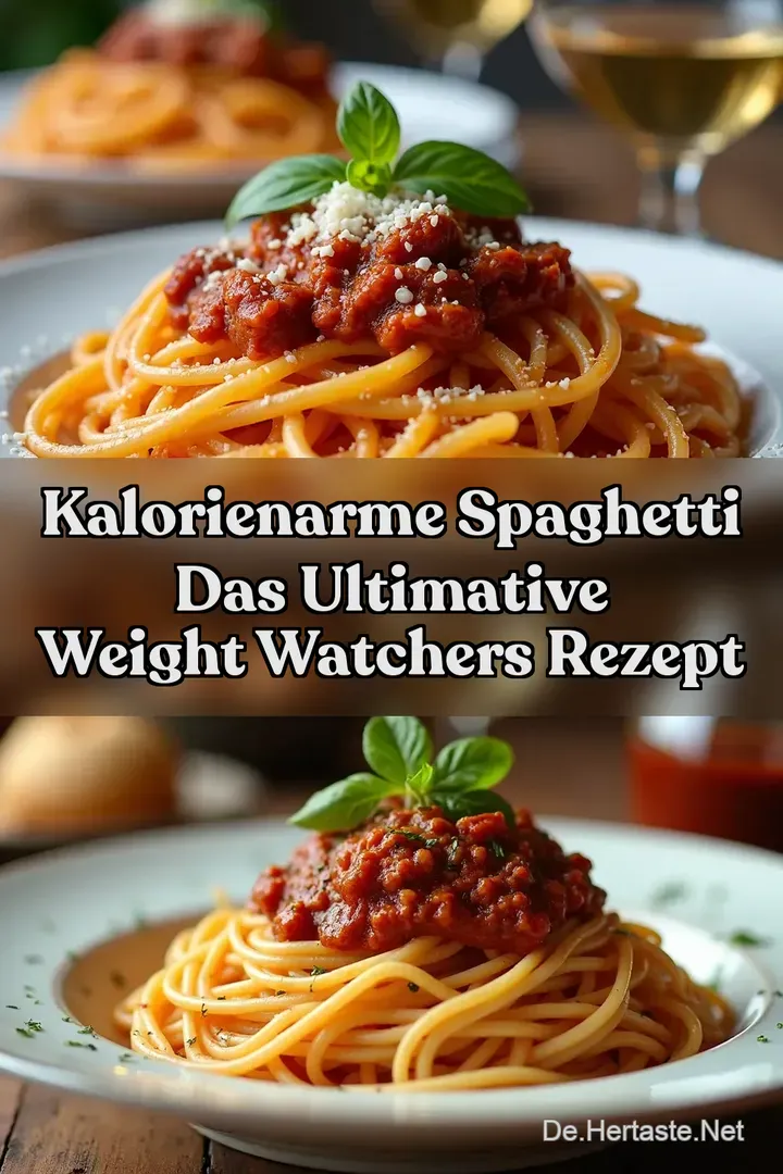 Kalorienarme Spaghetti Das Ultimative Weight Watchers Rezept