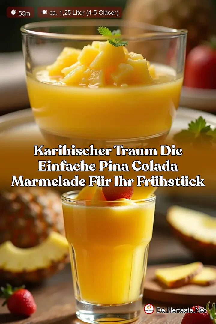 Karibischer Traum Die einfache Pina Colada Marmelade f&uuml;r Ihr Fr&uuml;hst&uuml;ck