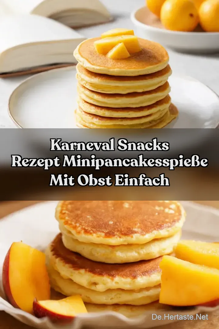 Karneval Snacks Rezept MiniPancakesSpie&szlig;e mit Obst Einfach