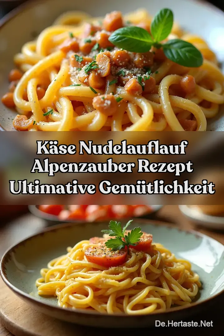 K&auml;se Nudelauflauf Alpenzauber Rezept Ultimative Gem&uuml;tlichkeit