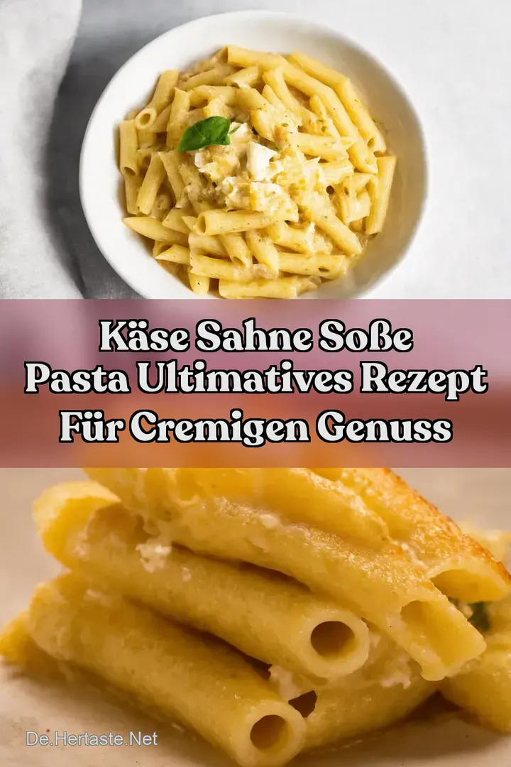 K&auml;se Sahne So&szlig;e Pasta Ultimatives Rezept f&uuml;r cremigen Genuss