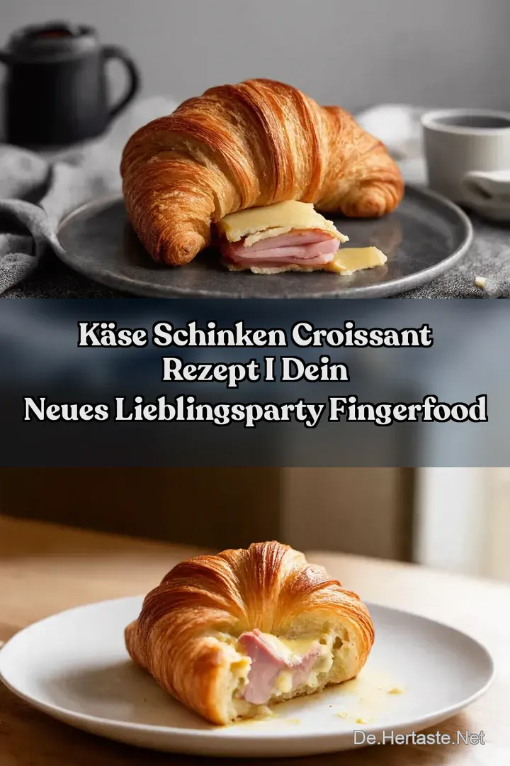 K&auml;se Schinken Croissant Rezept I Dein neues LieblingsParty Fingerfood