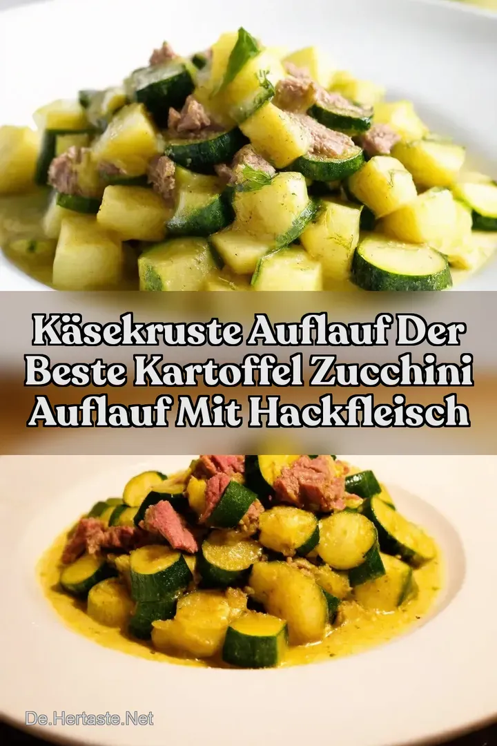 K&auml;sekruste Auflauf Der beste Kartoffel Zucchini Auflauf mit Hackfleisch